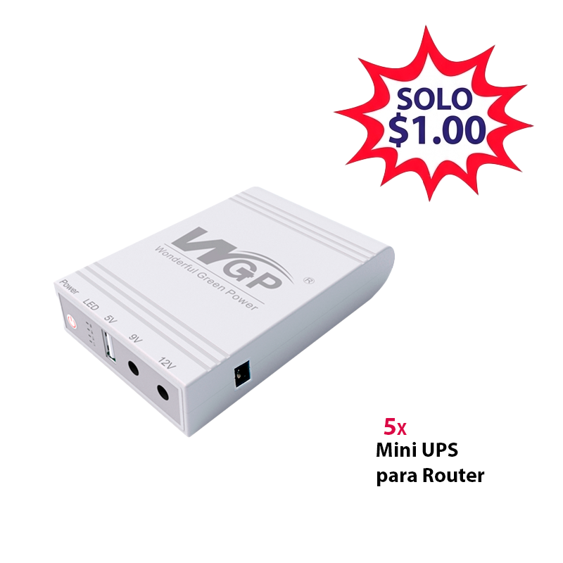 Mini UPS 10,000 mAh