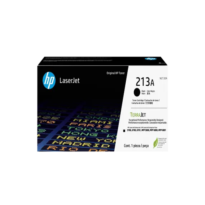 HP 213A Negro original LaserJet cartucho de tóner (W2130A) para