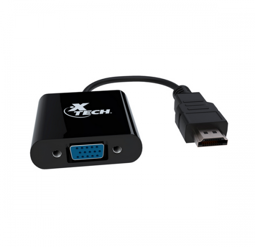 Xtech Video adapter 19 pin HDMI Type A VGA Black