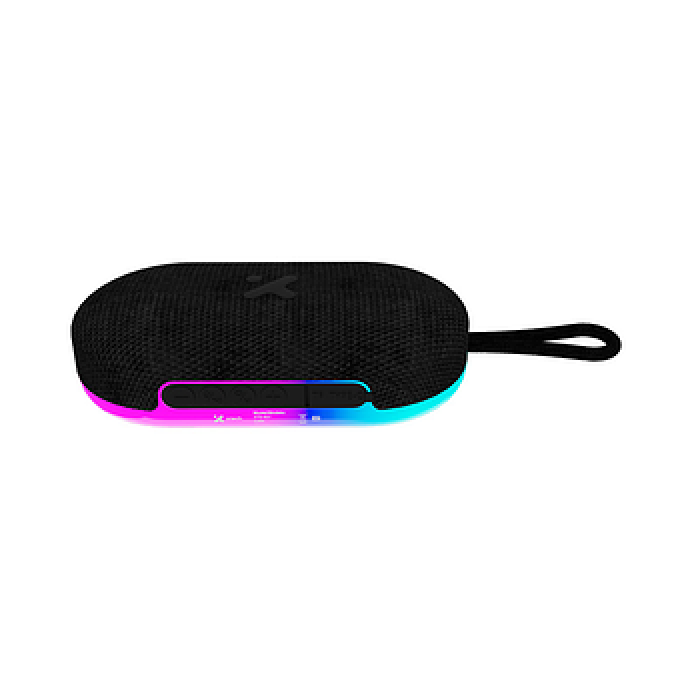 Xtech Speaker black with LED lights and magnetic base BT