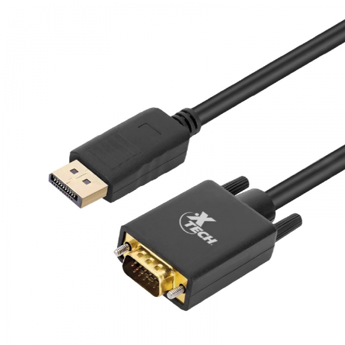 Xtech DisplayPort / VGA Cable Black XTC-377