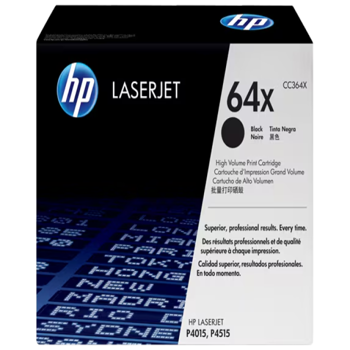 HP 64X Alto rendimiento negro original LaserJet cartucho de tóner