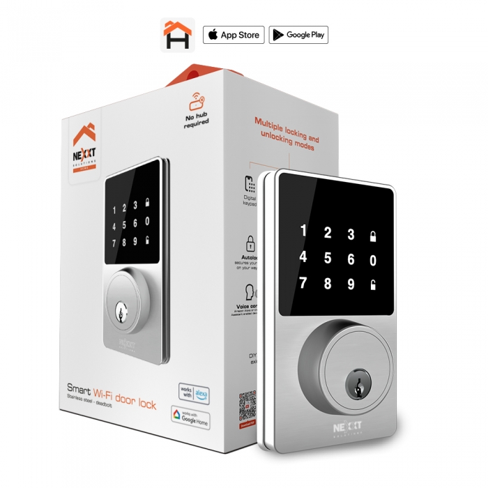 Nexxt Solutions Connectivity Smart doorlock Negro Material: Policarbonato compuesto por