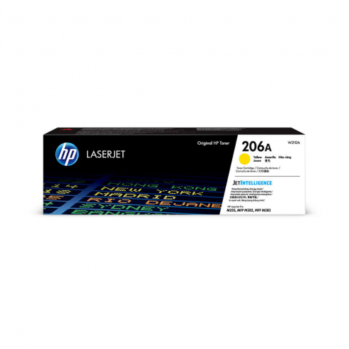 HP 206A Amarillo original LaserJet cartucho de tóner (W2112A) para