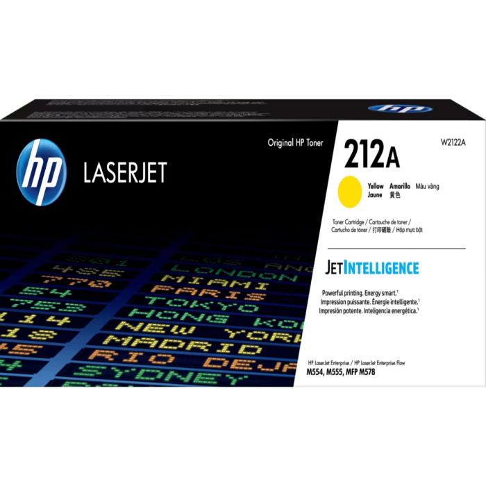HP 212A Amarillo original LaserJet cartucho de tóner (W2122A) para