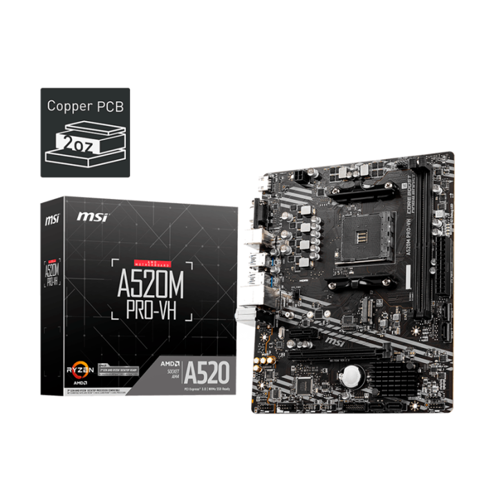 MSI A520M-A PRO Placa madre 824142224007