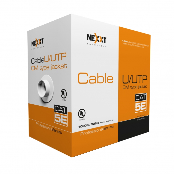 Nexxt Professional Cat5e UTP Cable 4P 24AWG CM 305m GR