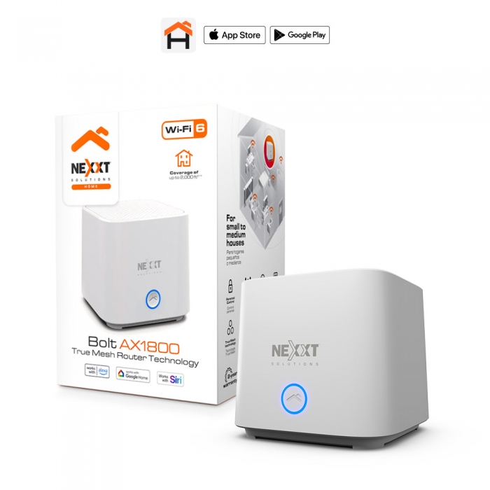 Nexxt Solutions Home Router Wireless Mesh 802.11a/b/g/n/ac/ax Desktop Mesh router