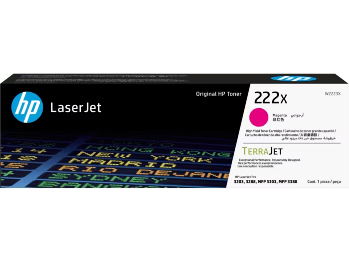 HP 222X Toner cartridge Magenta ORIGINAL LASERJET TONER