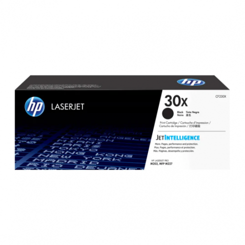HP 30X Negro original LaserJet cartucho de tóner (CF230X) para