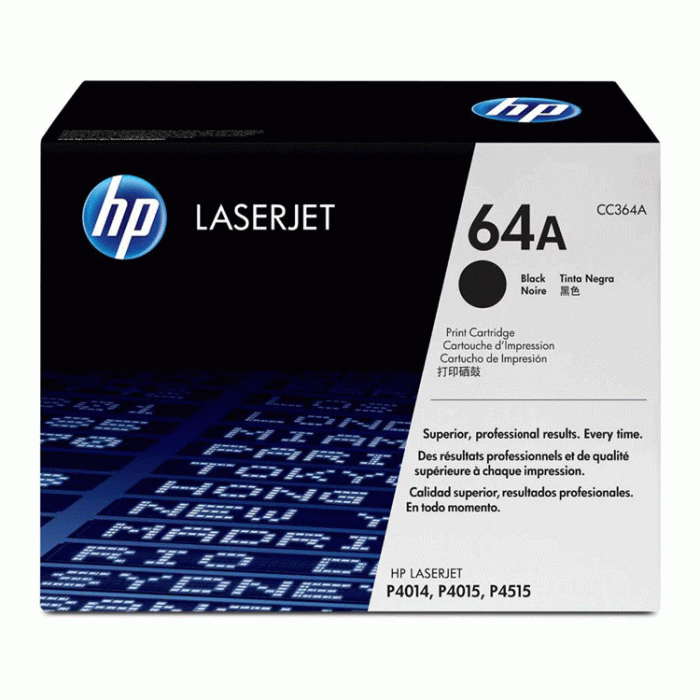 HP 64A Negro original LaserJet cartucho de tóner (CC364A) para