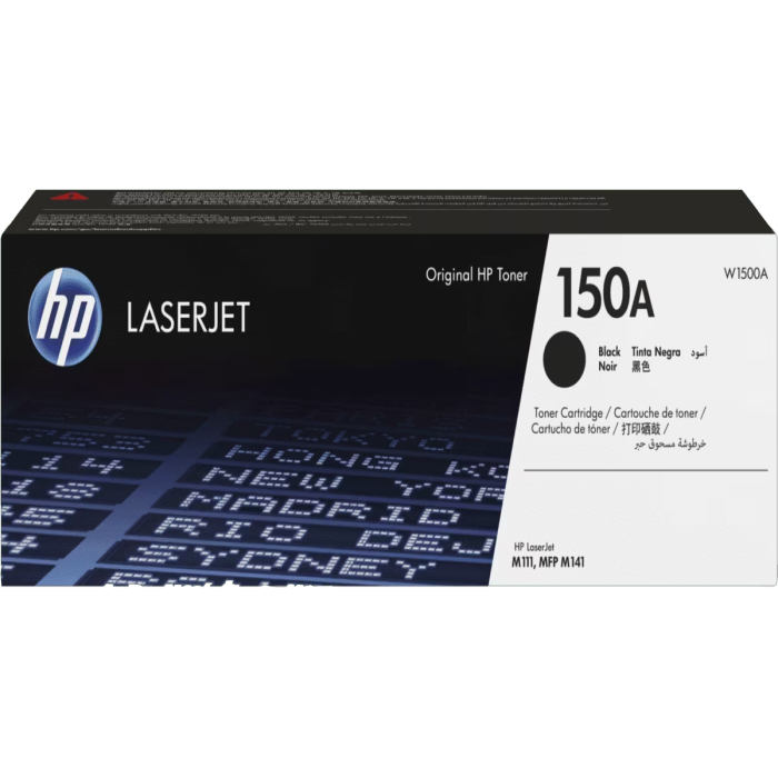 HP 150A Negro original LaserJet cartucho de tóner (W1500A) para
