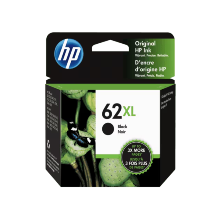 HP 62XL 12 ml Alto rendimiento negro original cartucho de
