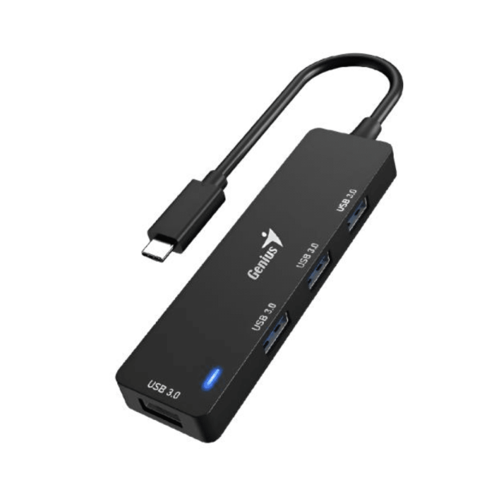 HUB GENIUS UH-400 USB TIPO-C A 4 PUERTOS USB-A 3.0