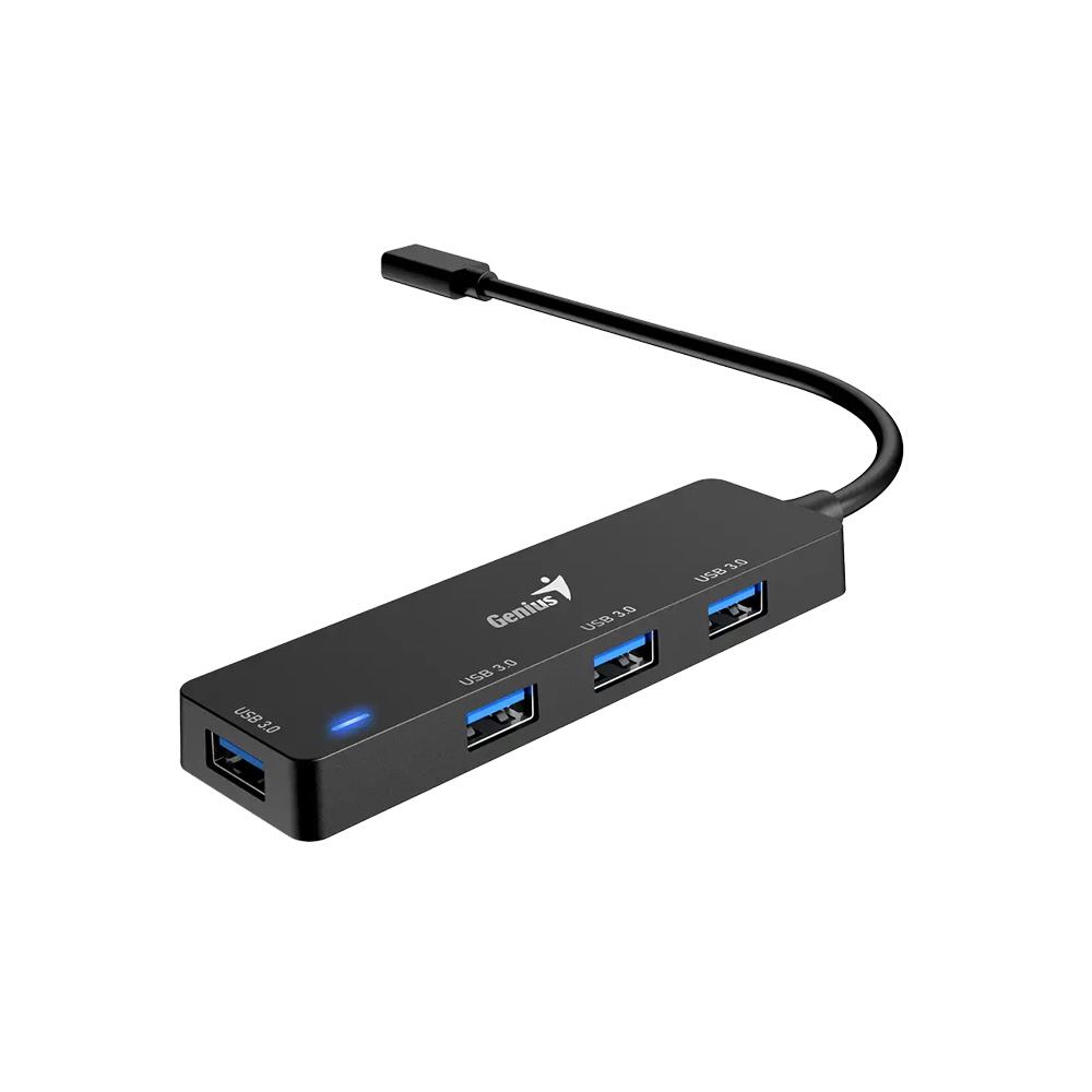 Hub Genius Uh-400 USB Tipo-C A 4 Puertos USB-A 3.0 31240002400