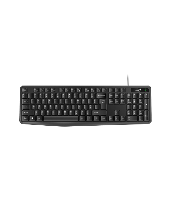 Teclado Genius Kb-117 Negro USB Resitente Derrames 31310016401