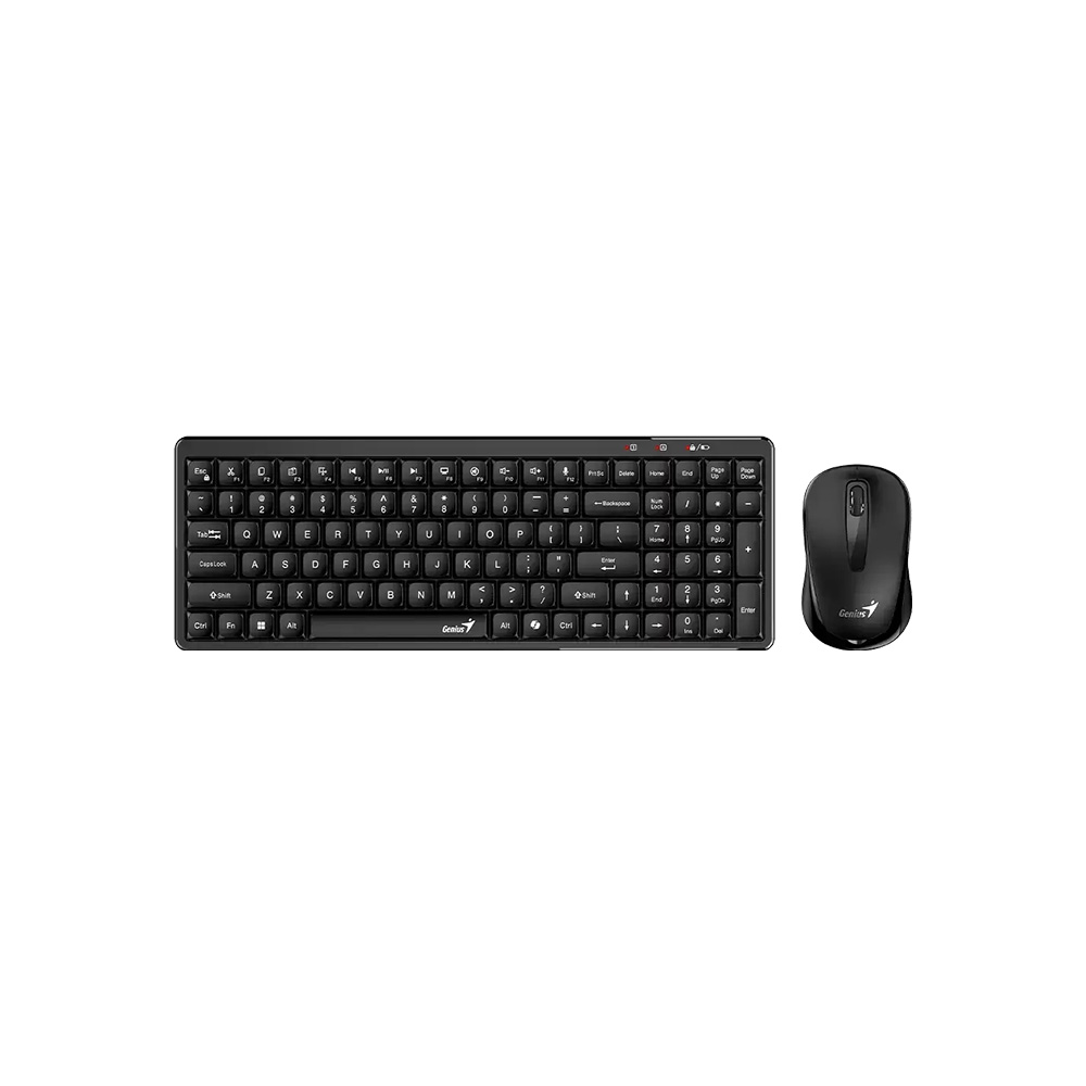 Combo Genius Teclado Y Ratón Q8100 inalámbrico Negro Rf 2.4Ghz 31340019401