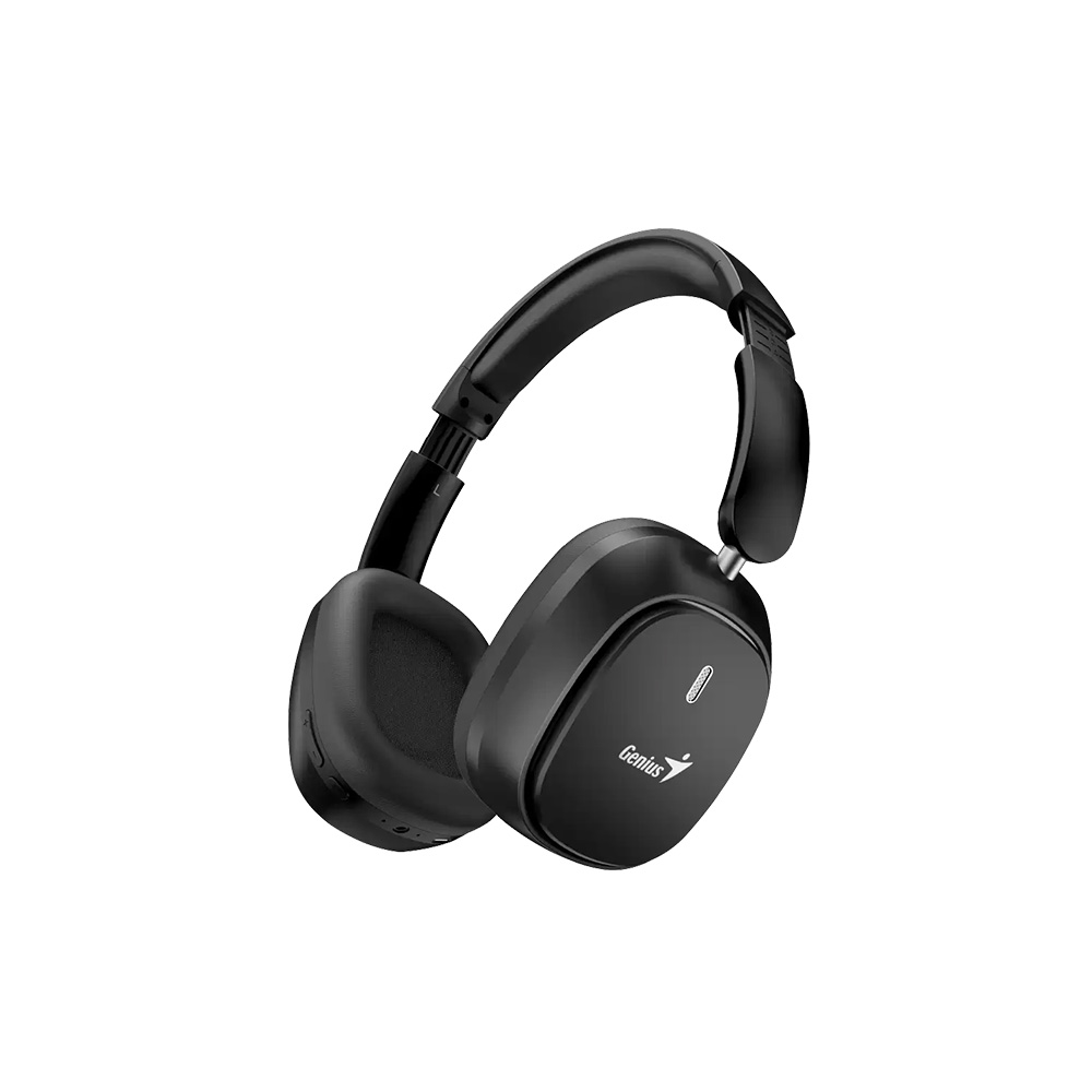 Headsets Genius Wireless Hs-820Bt Color Negro Plegable Bt5.4 Con Mic