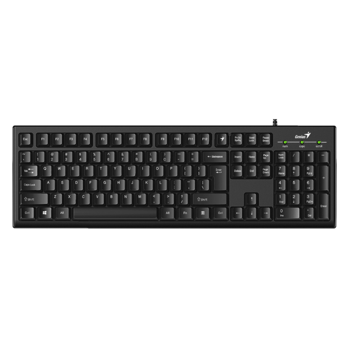 TECLADO GENIUS SMART KB-100 NEGRO USB/CLASICO/TECLAS DE FUNCION PERSONALIZABLES
