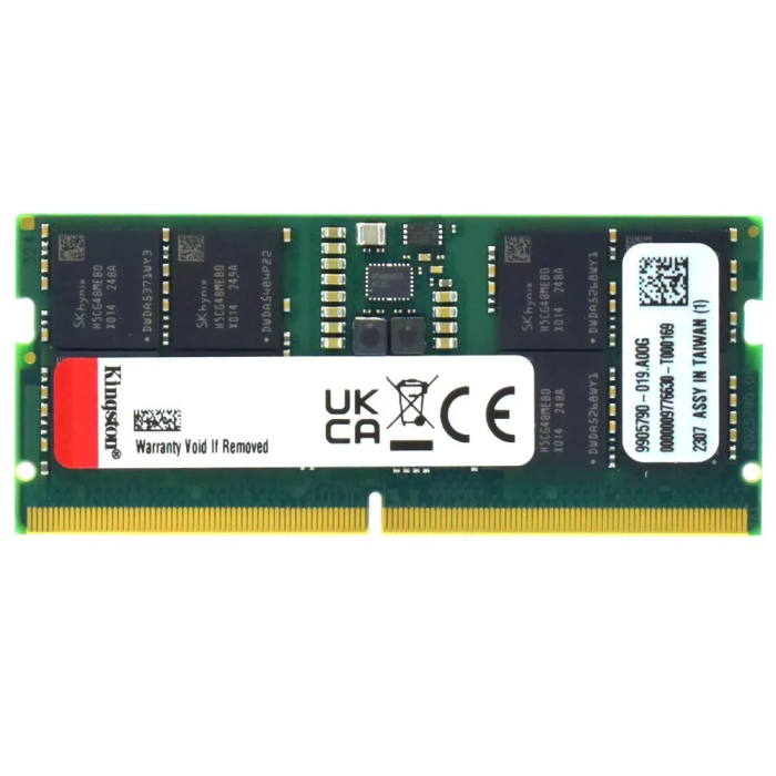 KVR 16GB 5600MT/s DDR5 Non-ECC CL46 SODIMM 1Rx8