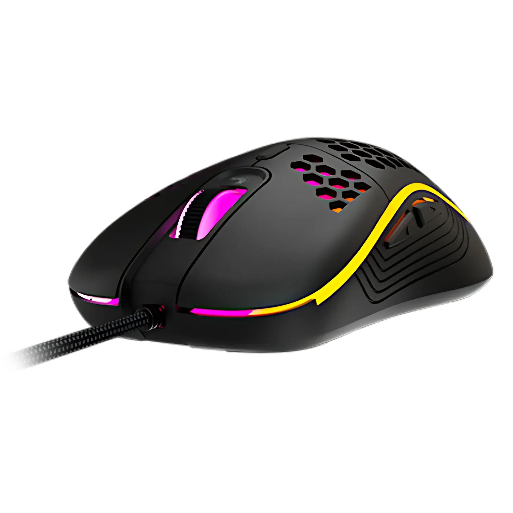 Xtech XTM-620 Mouse USB Wired Black Gaming 7 button Honeycomb