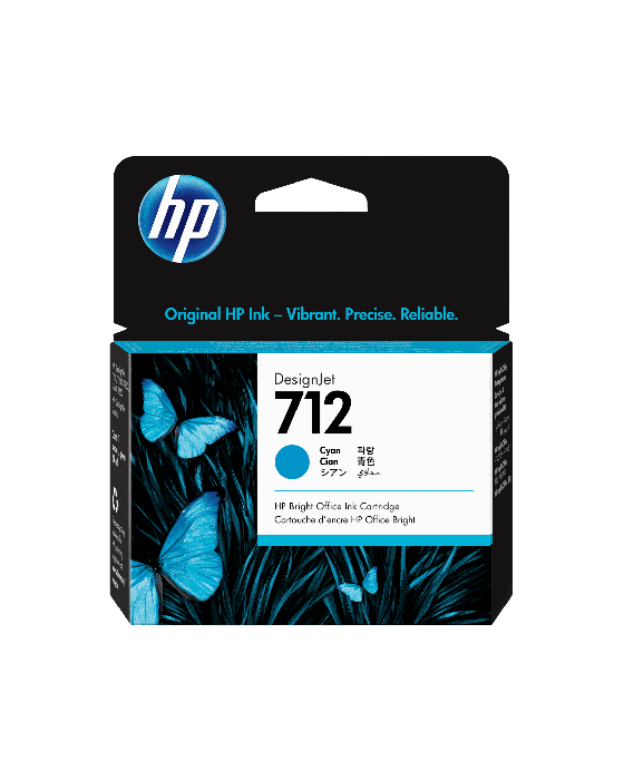 TINTA HPINC 712 CYAN DJ T210/T230/T250/T630/T650 29 ML 3ED67A