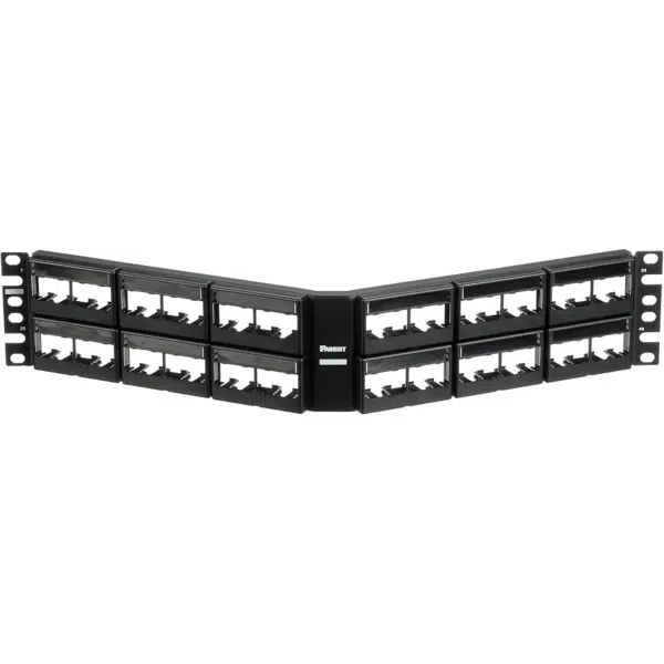 Panduit MINI-COM Angled Modular Faceplate Patch Panels Patch panel 2U