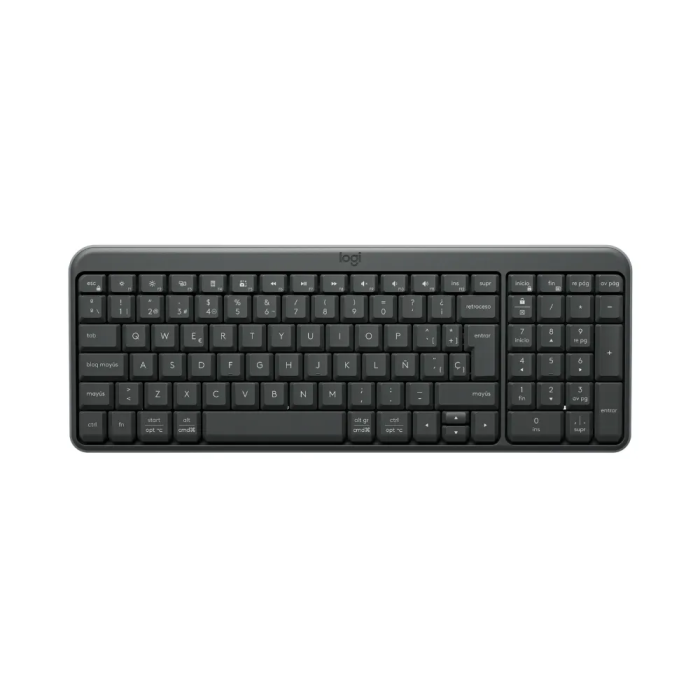 Logitech -K250 Compact Bluetooth Wireless Keyboard Spanish Graphite