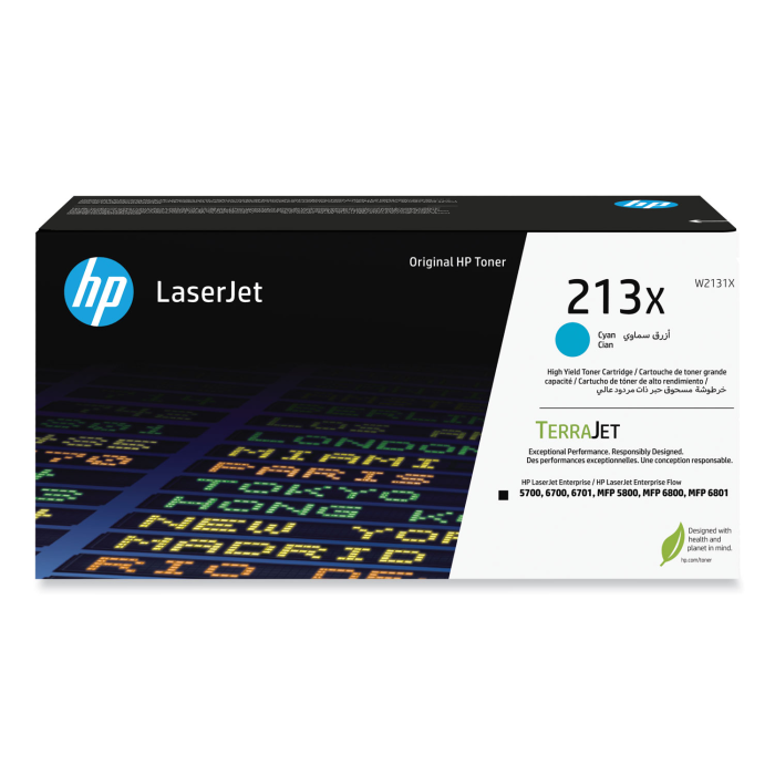 HP 213A Cián original LaserJet cartucho de tóner (W2131A) para