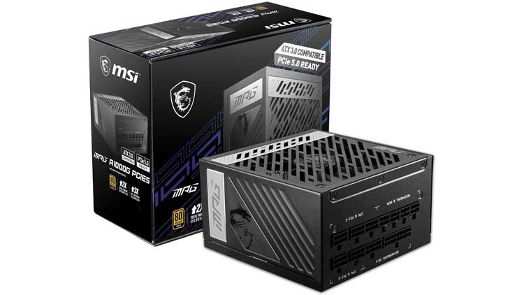 MSI Power supply 1000 Watt AC 110-240 V GOLD