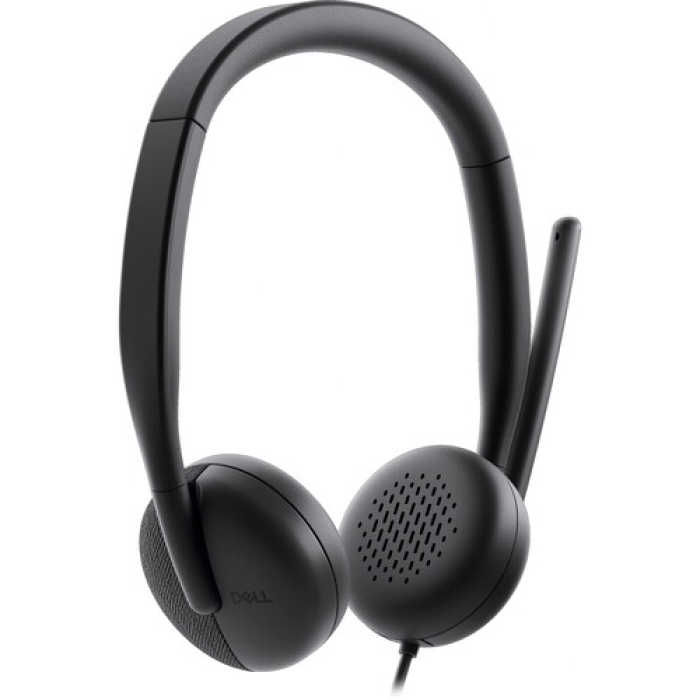 Dell WH3024 Headset – Wired – USB-C Black
