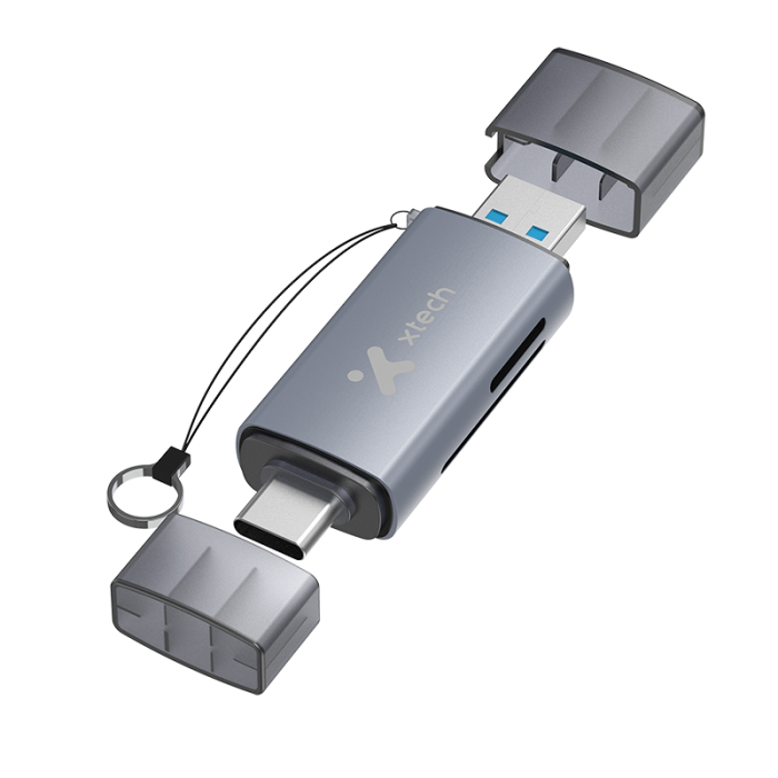 Xtech XTC-581 Card reader SD / MicroSD USB 3.0/USB-C -