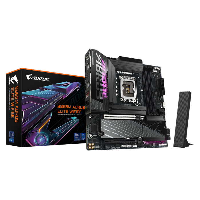 AORUS Motherboard Micro ATX LGA1851 Intel B860 para Intel Ultra