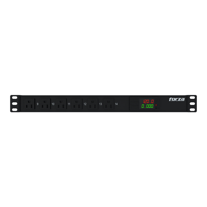 Forza Power distribution unit Rack-mountable AC 100/120 V 14 Tomas