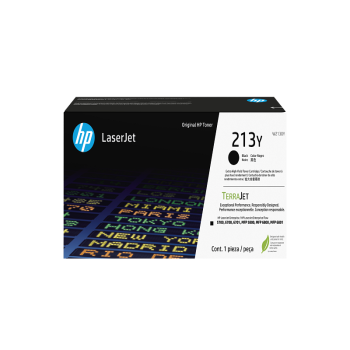 HP 213Y Rendimiento extra alto negro original LaserJet cartucho de