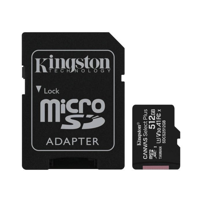 Kingston Flash memory card microSDHC 512GB microSDXC Canvas Select