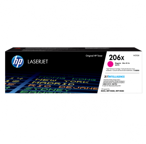 HP 206X Alto rendimiento magenta original LaserJet cartucho de tóner