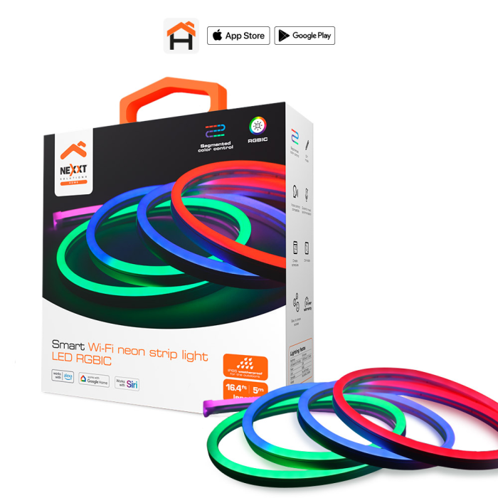 Nexxt Solutions Connectivity LED Strip RGBIC 5mt