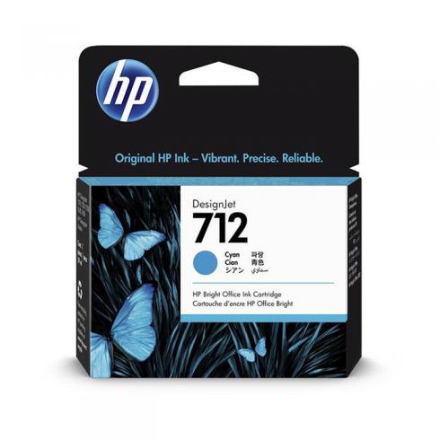 HP 712 29 ml cián original DesignJet cartucho de tinta
