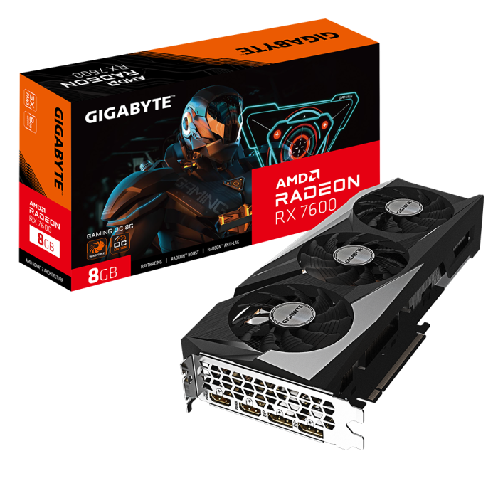 Gigabyte GV-R76GAMING OC-8GD G11 PCI Express 4.0 AMD AMD Radeon
