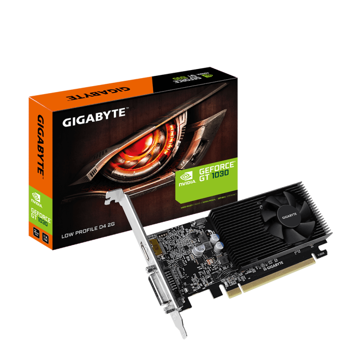 Gigabyte GT 1030 Low Profile D4 2G Tarjeta gráfica GF