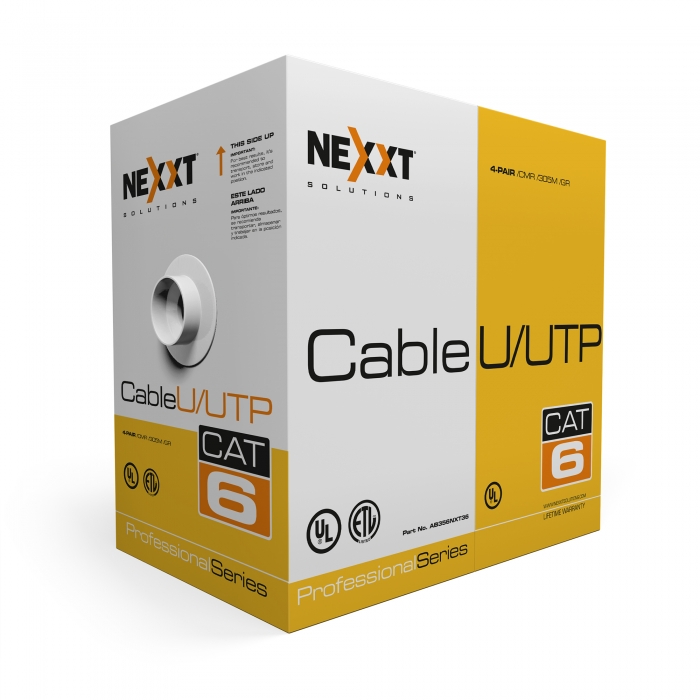 Nexxt Solutions Infrastructure Bulk cable UTP 305 m RJ-45 Gray
