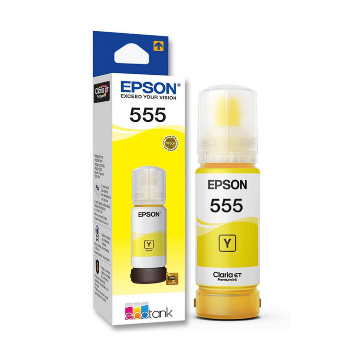 Epson T555 Amarillo original recarga de tinta para EcoTank L8160,