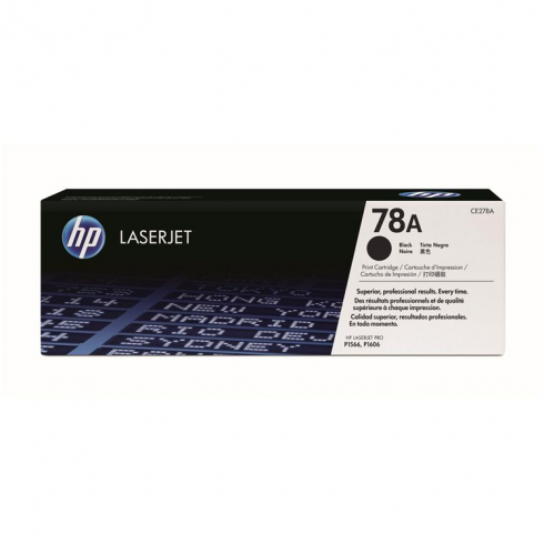 HP 78A Negro original LaserJet cartucho de tóner (CE278A) para