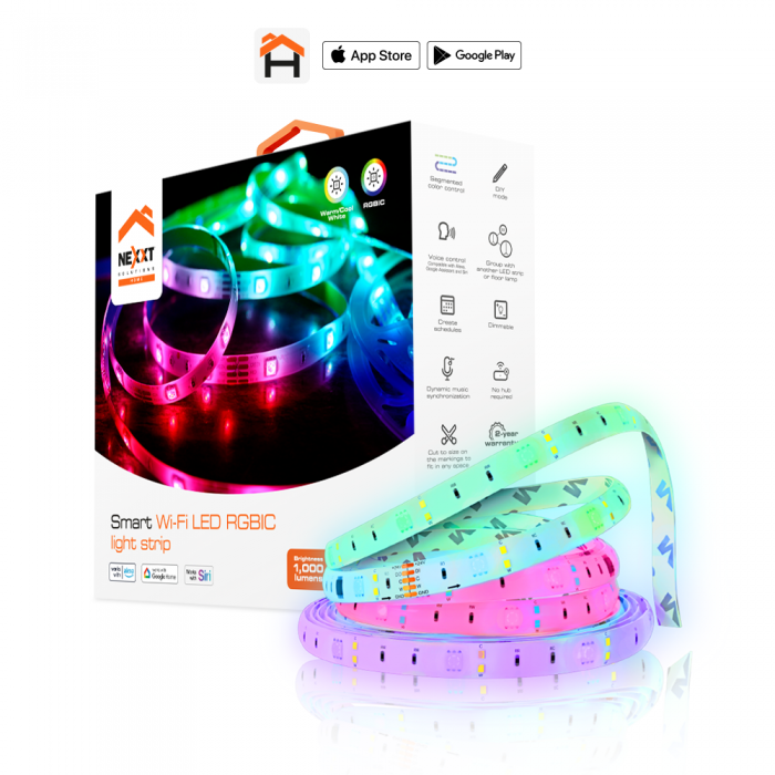 Nexxt Solutions Connectivity RGBIC LED Strip 5m