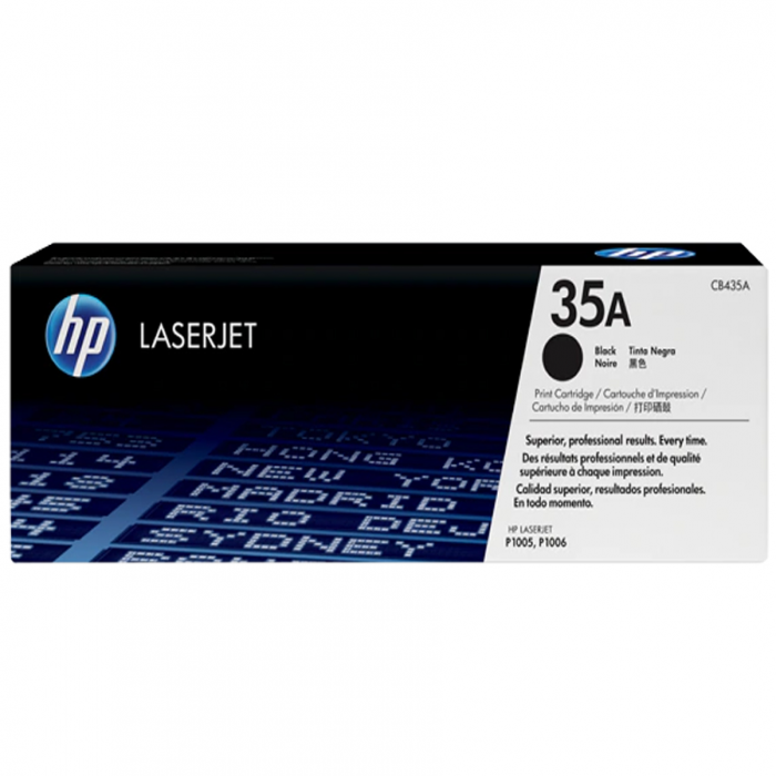 HP 35A Negro original LaserJet cartucho de tóner (CB435A) para