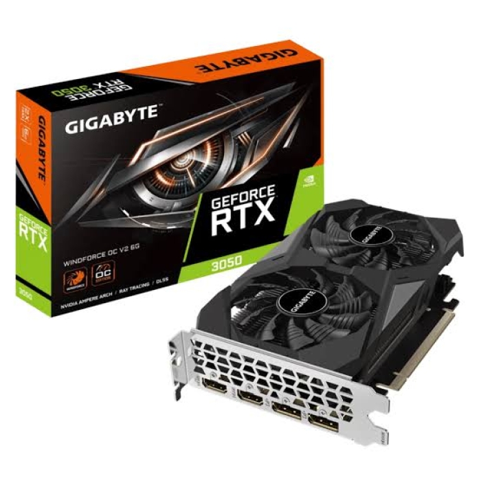 Gigabyte GeForce RTX 3050 WINDFORCE OC PCI Express 4.0 NVIDIA GV-N3050WF2OCV2-6GD