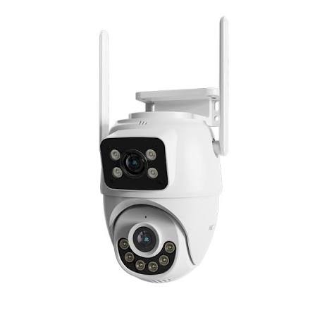 Cámara de Seguridad Wi-Fi para Exteriores de Doble Lente - Nexxt Solutions Home
