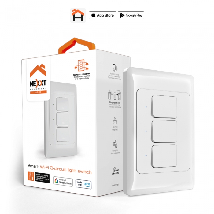 Nexxt Solutions Connectivity 3 circuit switch