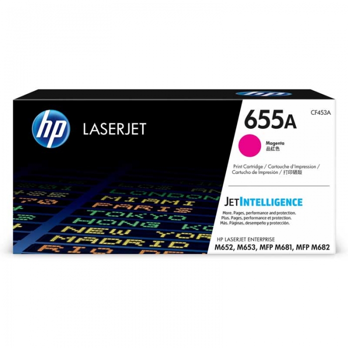 HP 655A Magenta original LaserJet cartucho de tóner (CF453A) para